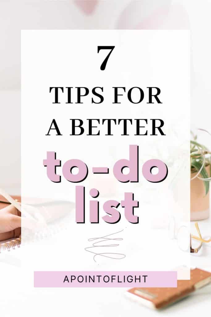 how to improve your to-do list