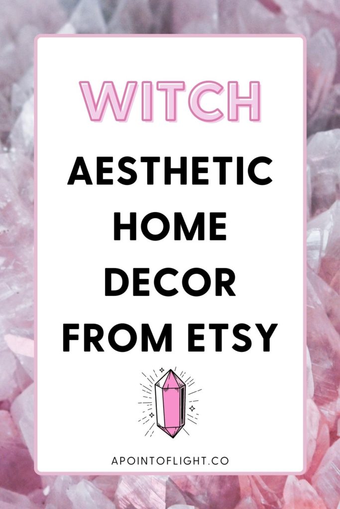 high vibe witch aesthetic home decor from etsy