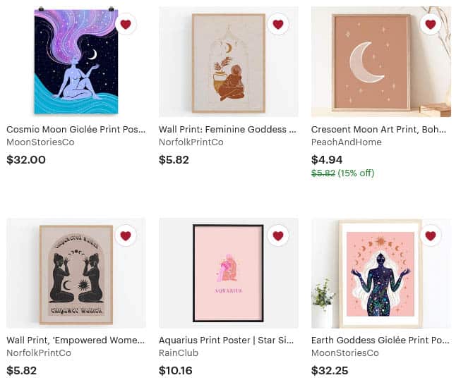 witch aesthetic celestial wall decor