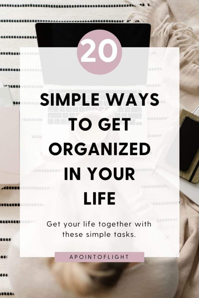 how to organize your life for the new year