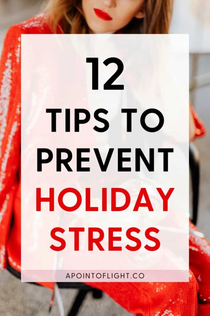 how to prevent holiday stress